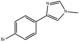 4-(4-溴苯基)-1-甲基-1H-咪唑 结构式