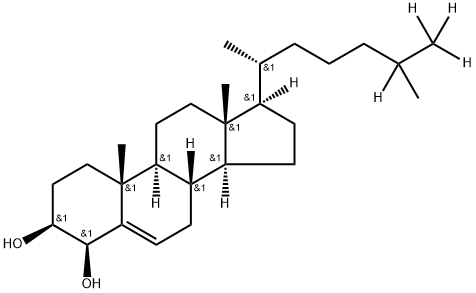 4Β-羟基胆固醇-[D4] 结构式