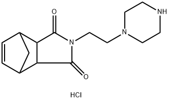 2-(2-(哌嗪-1-基)乙基)-3A,4,7,7A-四氢-1H-4,7-甲氧基异吲哚-1,3(2H)-二酮二盐酸盐 结构式