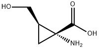 Cyclopropanecarboxylic acid, 1-amino-2-(hydroxymethyl)-, (1R,2R)- (9CI) 结构式