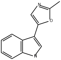5-(1H-吲哚基)2-甲基噁唑 结构式