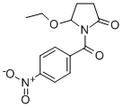 (+-)-5-Ethoxy-1-(4-nitrobenzoyl)-2-pyrrolidinone 结构式