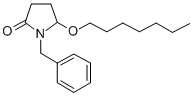 (+-)-5-(Heptyloxy)-1-(phenylmethyl)-2-pyrrolidinone 结构式
