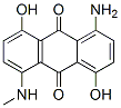 1-amino-4,8-dihydroxy-5-(methylamino)anthraquinone 结构式