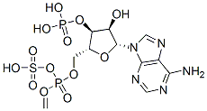 adenosine 3'-phosphate 5'-methylenephosphosulfate 结构式