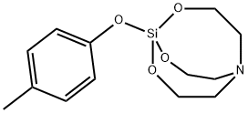 1-(4-Methylphenoxy)-2,8,9-trioxa-5-aza-1-silabicyclo[3.3.3]undecane 结构式