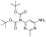 (6-氨基-2-甲基嘧啶-4-基)-N-(叔丁氧羰基)氨基甲酸叔丁酯 结构式