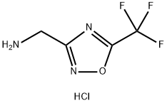 5-三氟甲基-1,2,4-氧杂二唑-3-甲胺盐酸盐 结构式