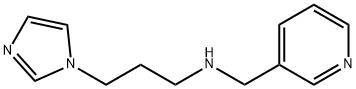 3-(1H-imidazol-1-yl)-N-(3-pyridinylmethyl)-1-propanamine 结构式