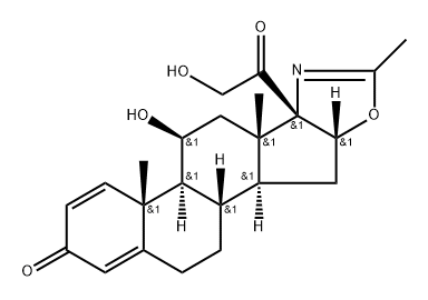 21-DESACETYL DEFLAZACORT 结构式