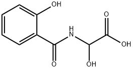 Acetic  acid,  hydroxy[(2-hydroxybenzoyl)amino]-  (9CI) 结构式
