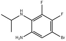 5-BroMo-3,4-difluoro-2-(isopropylaMino)aniline 结构式