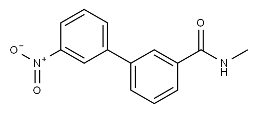N-甲基-3-(3-硝基苯基)苯甲酰胺 结构式