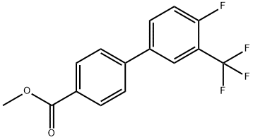 Methyl 4-[4-fluoro-3-(trifluoroMethyl)phenyl]benzoate 结构式