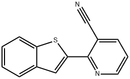 2-(1-Benzothiophen-2-yl)pyridine-3-carbonitrile 结构式