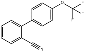 2-[4-(三氟甲氧基)苯基]苯甲腈 结构式