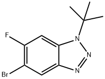 5-BroMo-1-tert-butyl-6-fluorobenzotriazole 结构式