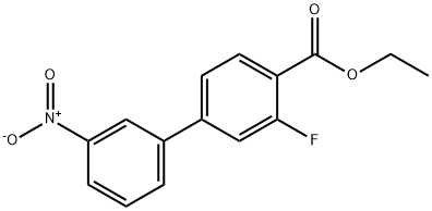 Ethyl 2-fluoro-4-(3-nitrophenyl)benzoate 结构式