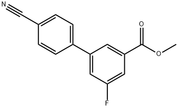 Methyl 3-(4-cyanophenyl)-5-fluorobenzoate 结构式