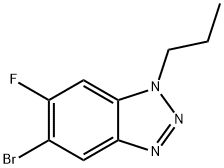 5-BroMo-6-fluoro-1-propylbenzotriazole 结构式