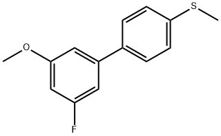 3-Fluoro-5-Methoxy-4'-Methylthiobiphenyl 结构式