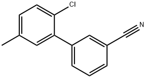 3-(2-Chloro-5-Methylphenyl)benzonitrile 结构式