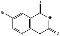 3-溴-1,6-萘吡啶-5,7(6H,8H)-二酮 结构式