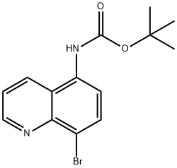 5-(N-BOC-AMino)-8-broMoquinoline 结构式