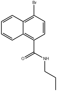 4-溴-N-丙基-1-萘甲酰胺 结构式