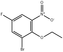 1-BroMo-2-ethoxy-5-fluoro-3-nitrobenzene 结构式