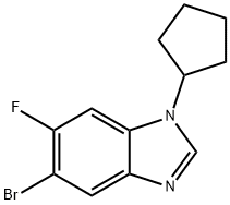 5-BroMo-1-cyclopentyl-6-fluorobenziMidazole 结构式