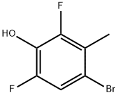 4-BroMo-2,6-difluoro-3-Methylphenol 结构式