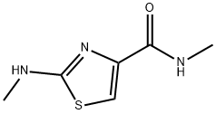 N-甲基-2-(甲基氨基)-4-噻唑甲酰胺 结构式