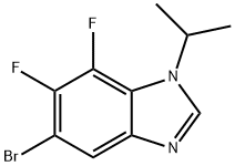 5-BroMo-6,7-difluoro-1-isopropylbenziMidazole 结构式