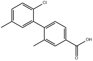 4-(2-Chloro-5-Methylphenyl)-3-Methylbenzoic acid 结构式