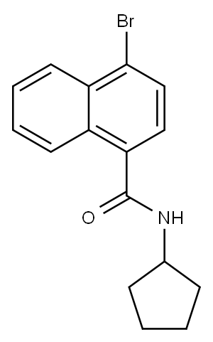 N-Cyclopentyl 4-broMonaphthaMide 结构式