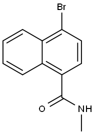 4-BroMo-N-Methylnaphthalene-1-carboxaMide 结构式