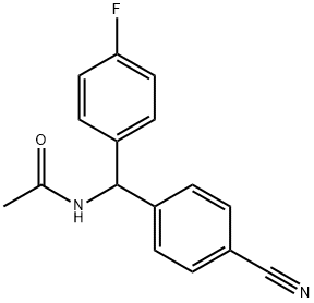 N-[(4-Cyanophenyl)(4-fluorophenyl)Methyl]acetaMide 结构式