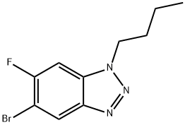 5-BroMo-1-butyl-6-fluorobenzotriazole 结构式