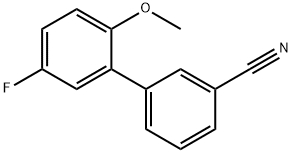 3-(5-Fluoro-2-Methoxyphenyl)benzonitrile 结构式