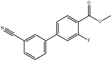 Methyl 4-(3-cyanophenyl)-2-fluorobenzoate 结构式