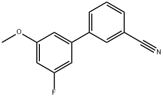 3-(3-Fluoro-5-Methoxyphenyl)benzonitrile 结构式