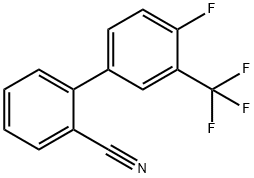 2-[4-Fluoro-3-(trifluoroMethyl)phenyl]benzonitrile 结构式