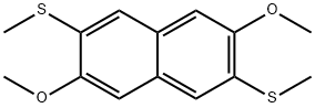 (3,7-二甲氧基萘-2,6-二基)双(甲基硫烷) 结构式