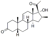 17-hydroxy-16beta-methyl-5beta-pregn-9(11)-ene-3,20-dione 结构式