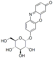 试卤灵 Α-D-吡喃葡糖苷 荧光橙 结构式