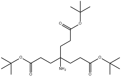 4-[2-(叔丁氧羰基)乙基]-4-氨基戊烷二甲酸二叔丁酯 结构式
