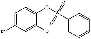 Benzenesulfonic acid, 4-bromo-2-chlorophenyl ester 结构式