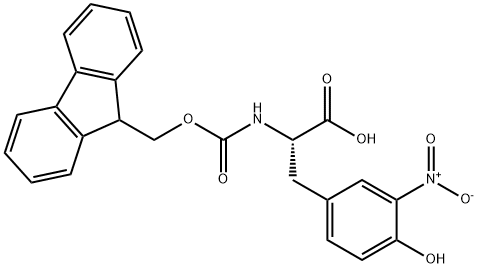N-芴甲氧羰基-3-硝基-L-酪氨酸 结构式