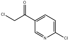 2-氯-1-(6-氯吡啶-3-基)乙酮 结构式